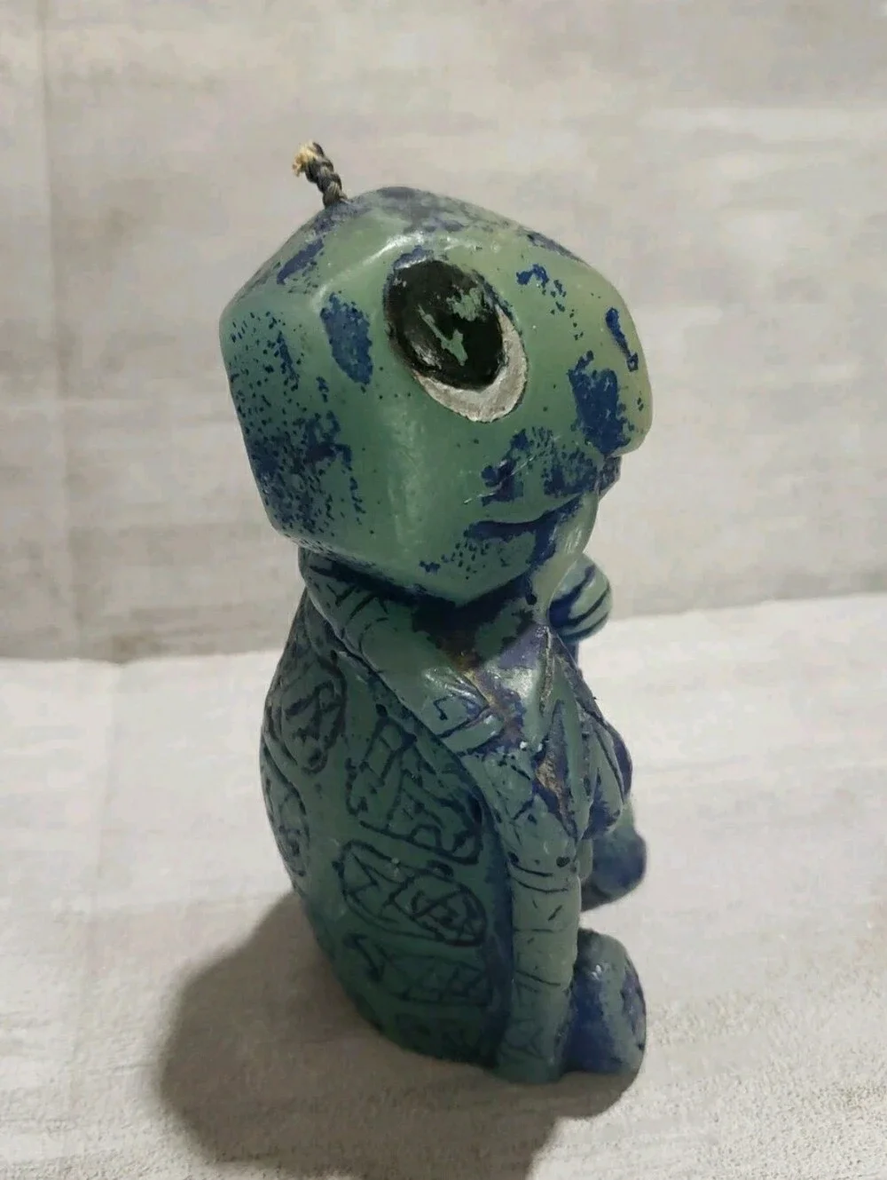 Hand Painted Animal Delights Turtle Candle Handcrafted British Hong Kong